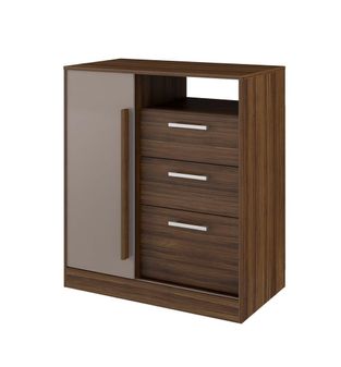 Cómoda Cajonera Zapatero Bertolini 574 1 Pta 3 Caj Ébano Ata