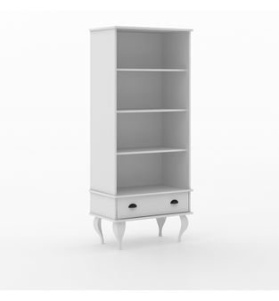 Vitrina, Estantería, Librero Bertolini CL 4008 Blanco