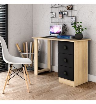 Escritorio, Mesa De Computo, Bertolini MSM 436 Nature Negro