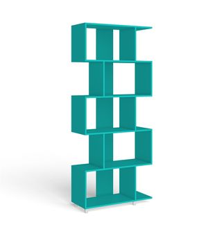 Estantería, Librero, Biblioteca, Bertolini ESM 209 Turquesa