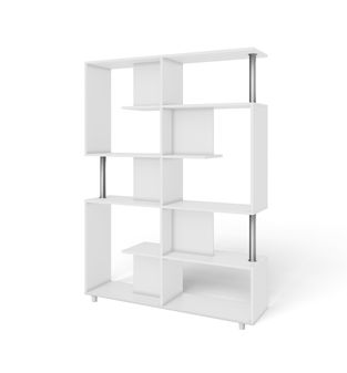 Estantería, Librero, Biblioteca, Bertolini RT 3071 Blanco
