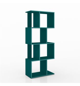 Estantería, Librero, Biblioteca, Bertolini ESM 218 Turquesa
