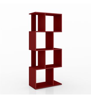 Estantería, Librero, Biblioteca, Bertolini ESM 218 Rojo