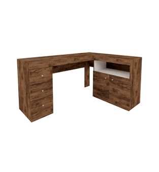 Escritorio, Mesa de Computo, Bertolini Job Jatoba Blanco