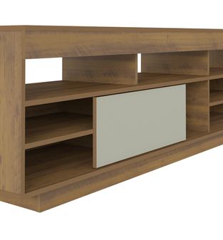MESA DE TV BERTOLINI TREVISO PINO OFF WHITE PARA 60 PULGADAS