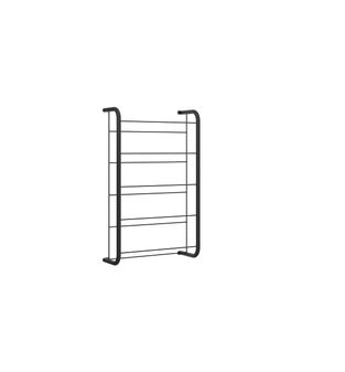 Zapatera mueble minimalista Bertolini 1277 con 5 repizas color Negro