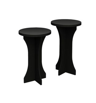 Set Juego De Mesas Laterales, Bertolini Luck Negra.