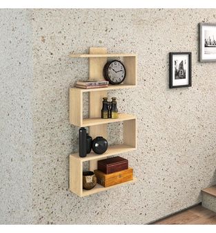 Estantería Librero Repisa Pared Bertolini ESM AM 3087 Nature