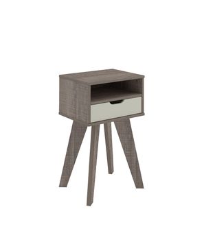 MESA LATERAL BERTOLINI VIP CANELA OFF WHITE