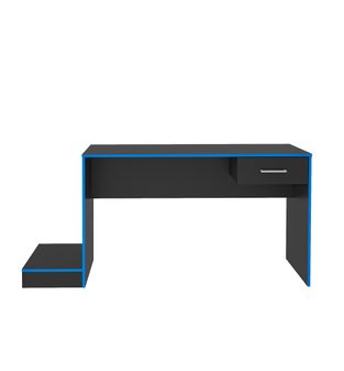 ESCRITORIO BERTOLINI GAMER NEGRO AZUL