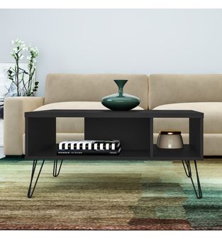 MESA DE CENTRO BERTOLINI OREGON NEGRO