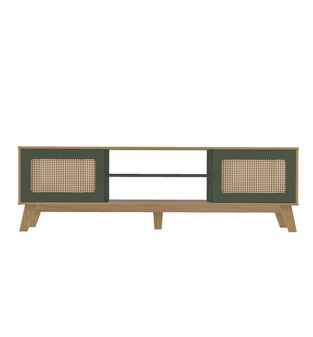 Mueble Mesa de TV Bertolini Charlotte | Hasta 75" color Roble Verde