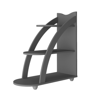 Mesa Lateral Auxiliar Bertolini Andes Grafito Gris