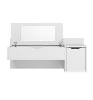 Tocador Bertolini Blush  Tapa Basculante 1 puerta Color blanco