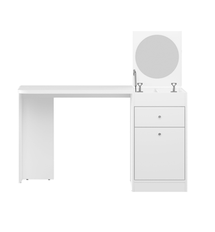 Tocador Bertolini Deseo Con Espejo Color Blanco