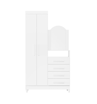 Cómoda Ropero Bertolini New Capri blanco