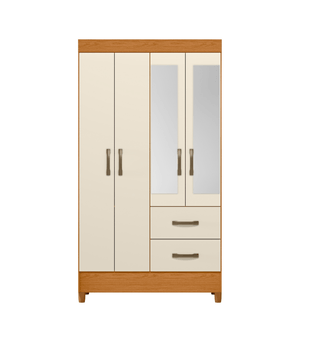 Ropero Bertolini Movyli Clóset 4 puertas Cinamomo off white
