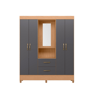 Ropero Bertolini Movyli capelinha Clóset Armario Freijo/Gris