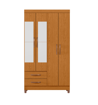 Ropero Bertolini Ambar Clóset Armario 4 puertas Cinamomo