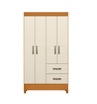 ROPERO BERTOLINI MOVYLI CINAMOMO OFF WHITE 4 PUERTAS