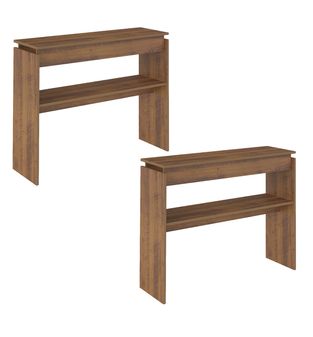 Juego 2 Aparadores Bertolini Creta Credenza Bufetera Pino