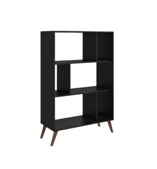 Estantería librero Bertolini RT 3015 con 6 entrepaños color Negro