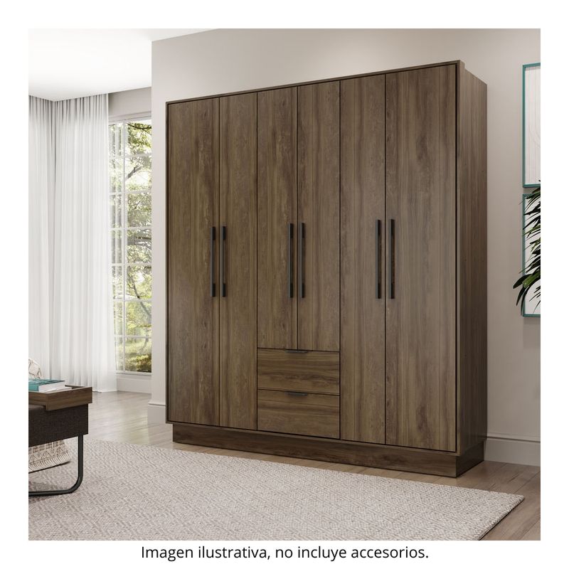 ropero closet moderno bertolini 1138 legno