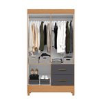 ropero closet armable movyli freijo gris