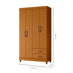 ropero de madera closet para ropa ambar cinamomo