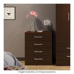 Mueble cajonera con 4 cajones de rieles metálicos Bertolini 565