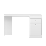 Tocador de maquillaje moderno con puerta basculante y cajón color Blanco