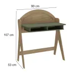 Dimensiones del tocador moderno Bertolini Ceci Roble Menta