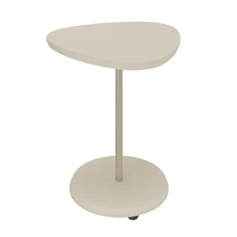 Mesa Auxiliar Bertolini Bel para Sala Moderna color Off White