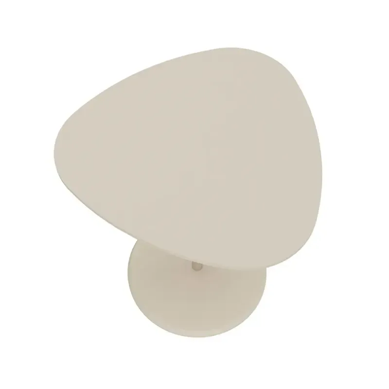 Mesa Lateral Bel Moderna Minimalista Off White
