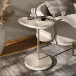 Mesa Auxiliar Moderna Minimalista Bel Off White