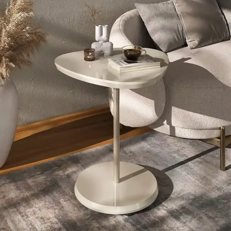 Mesa Auxiliar Moderna Minimalista Bel Off White