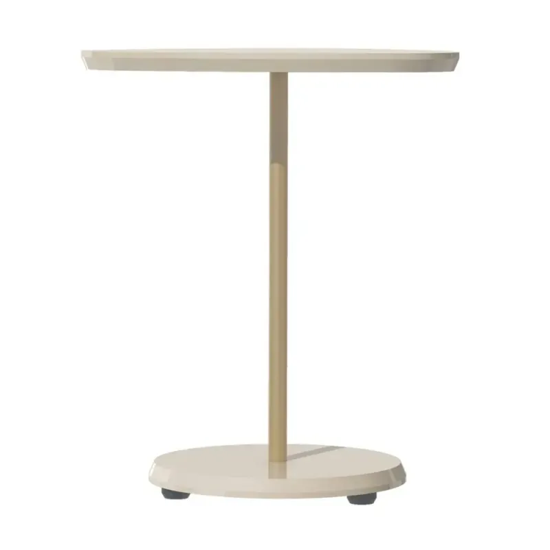 Mesa Auxiliar Moderna Minimalista Bel Alta Off White