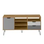 Mueble para TV de Hasta 60 Pulgadas Bertolini Estocolmo color Roble Grafito