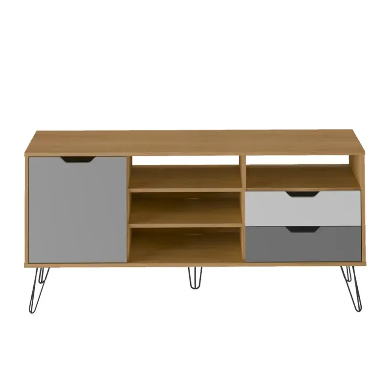 Mueble para TV de Hasta 60 Pulgadas Bertolini Estocolmo color Roble Grafito