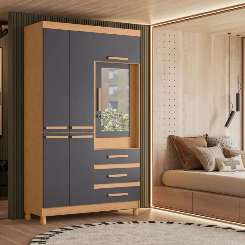 ropero closet armable fusion freijo gris