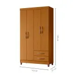 ropero de madera closet para ropa ambar cinamomo
