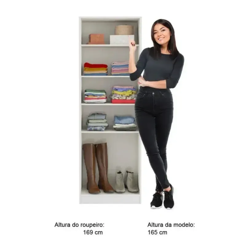 ropero armable blanco bertolini modelo 626 mueble para ropa