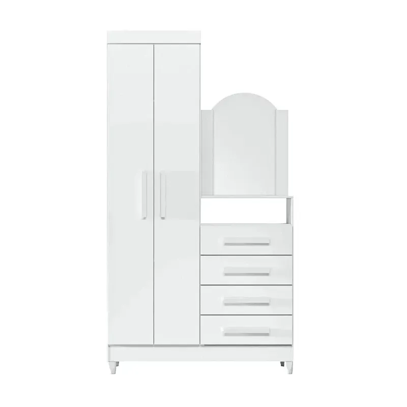 Cómoda para Recamara con espejo New Capri color Blanco