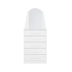 Cómoda Cajonera de Madera Moderna New Veneza Blanco