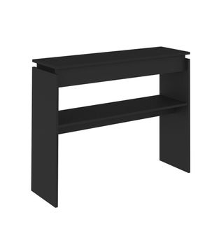 Aparador Credenza Bertolini Creta Bufetera Moderna de comedor color Negro