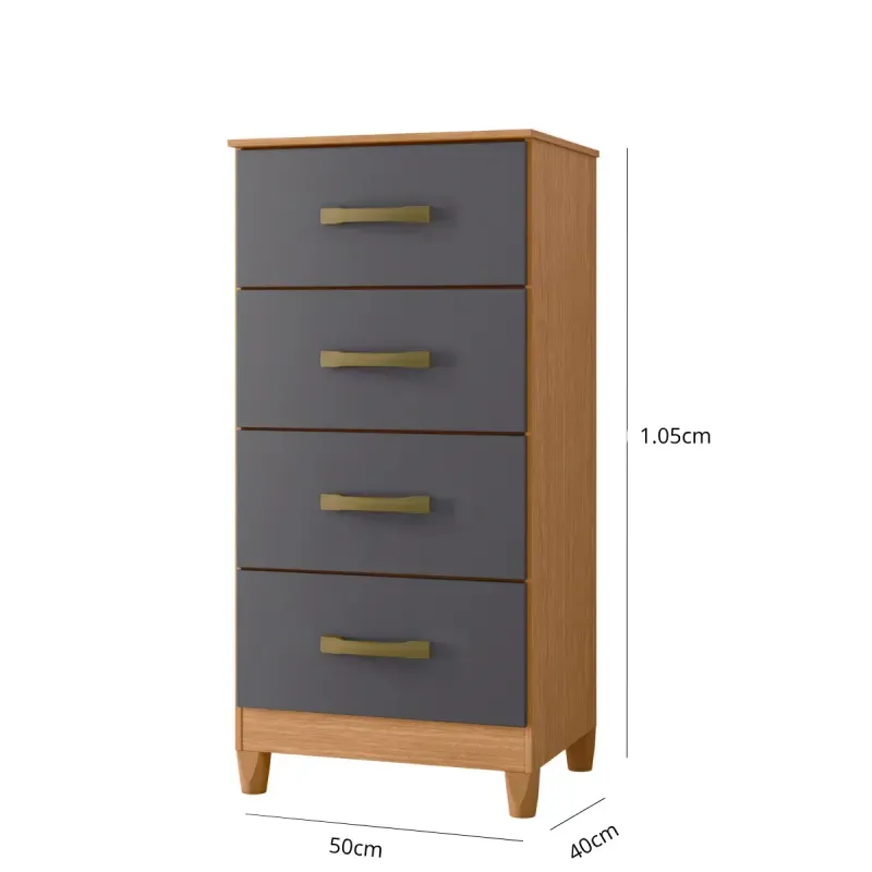 Medidas cómoda cajonera alta Bertolini Movyli 105 cm alto 50 cm ancho 40 cm profundidad