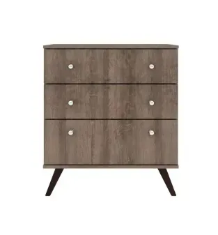 BERTOLINI Cómoda Cajonera RT 3018 Chifonier con 3 Cajones para Recámara color Rústico
