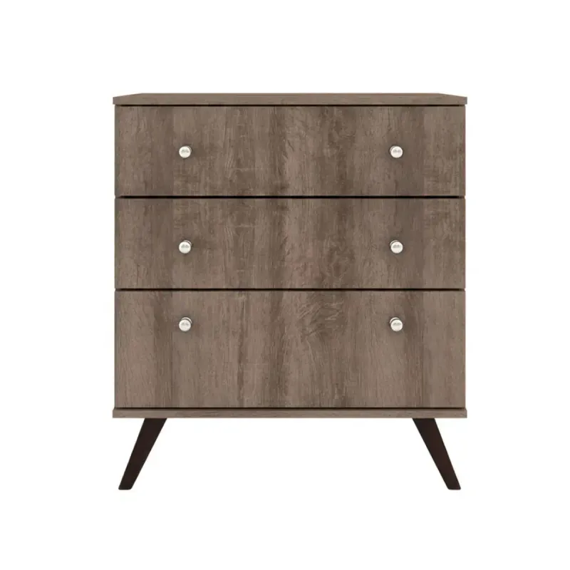Cómoda cajonera Bertolini RT 3018 color rústico 3 cajones para recámara