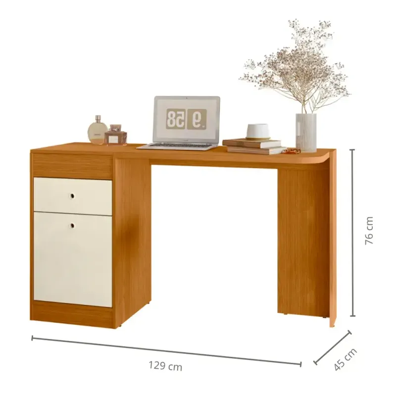 Mesa de maquillaje Bertolini Deseo desarmada con herrajes e instructivo