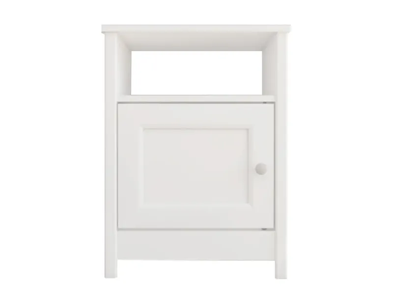 Par de Burós Mesitas de Noche modernos Bertolini DM 120 Burós Minimalistas color Blanco
